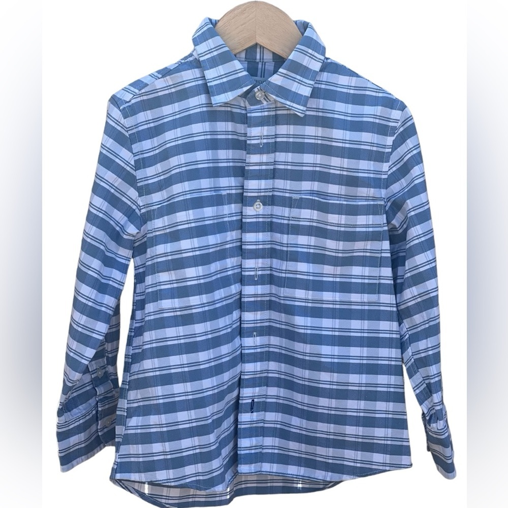 Crewcuts Striped Button Down Shirt For Boys